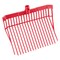 6-Pack PP Plastic Manure Fork Heads for Horses, Angled Tines and Sturdy Design for Cleaning